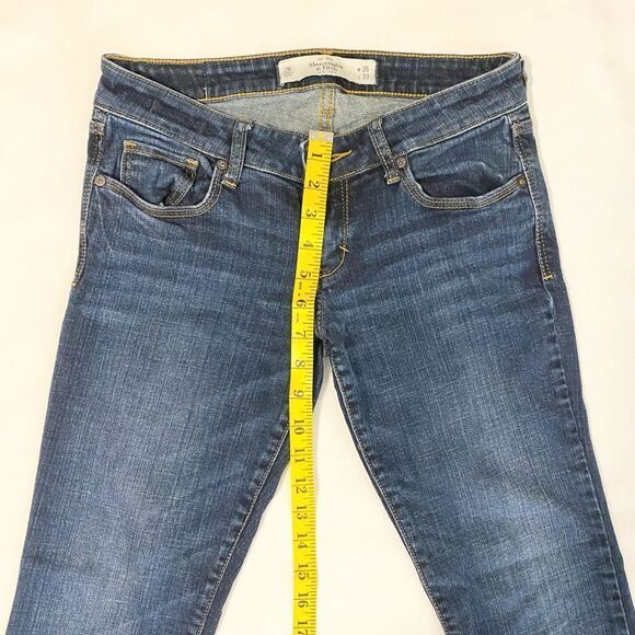 Abercrombie & Fitch bootcut stretch jeans W 26 L 33 on label. - Picture 9 of 9